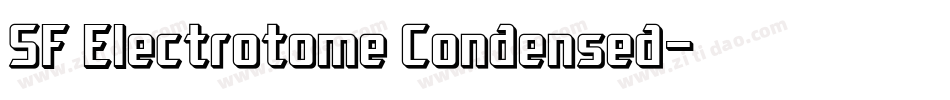 SF Electrotome Condensed字体转换